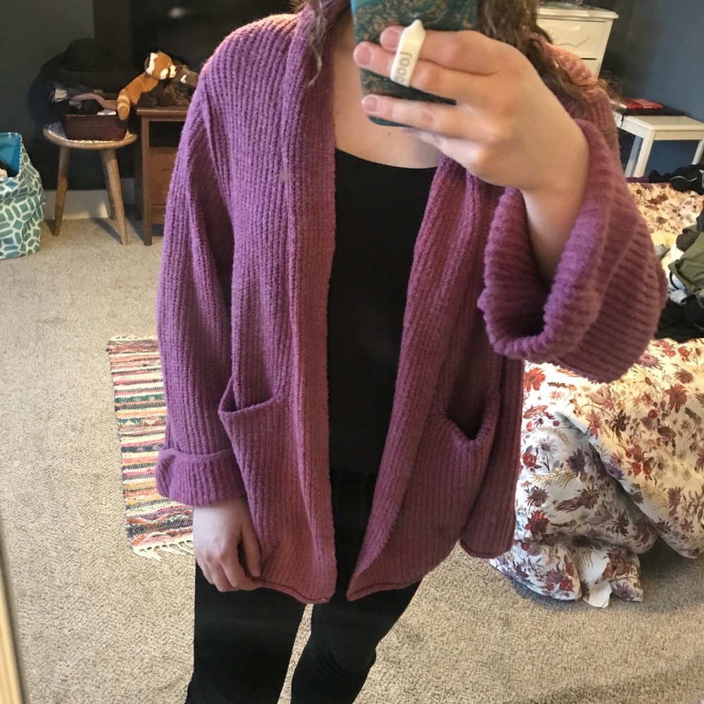 Purple Cardigan